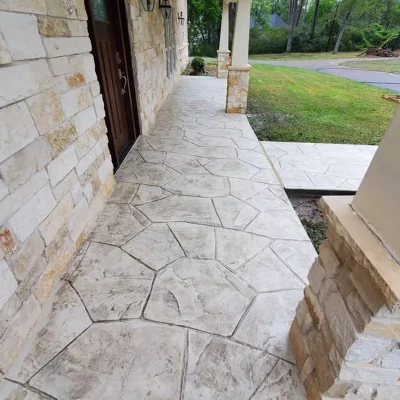 Decorative Concrete Walkway – Andrews, TX